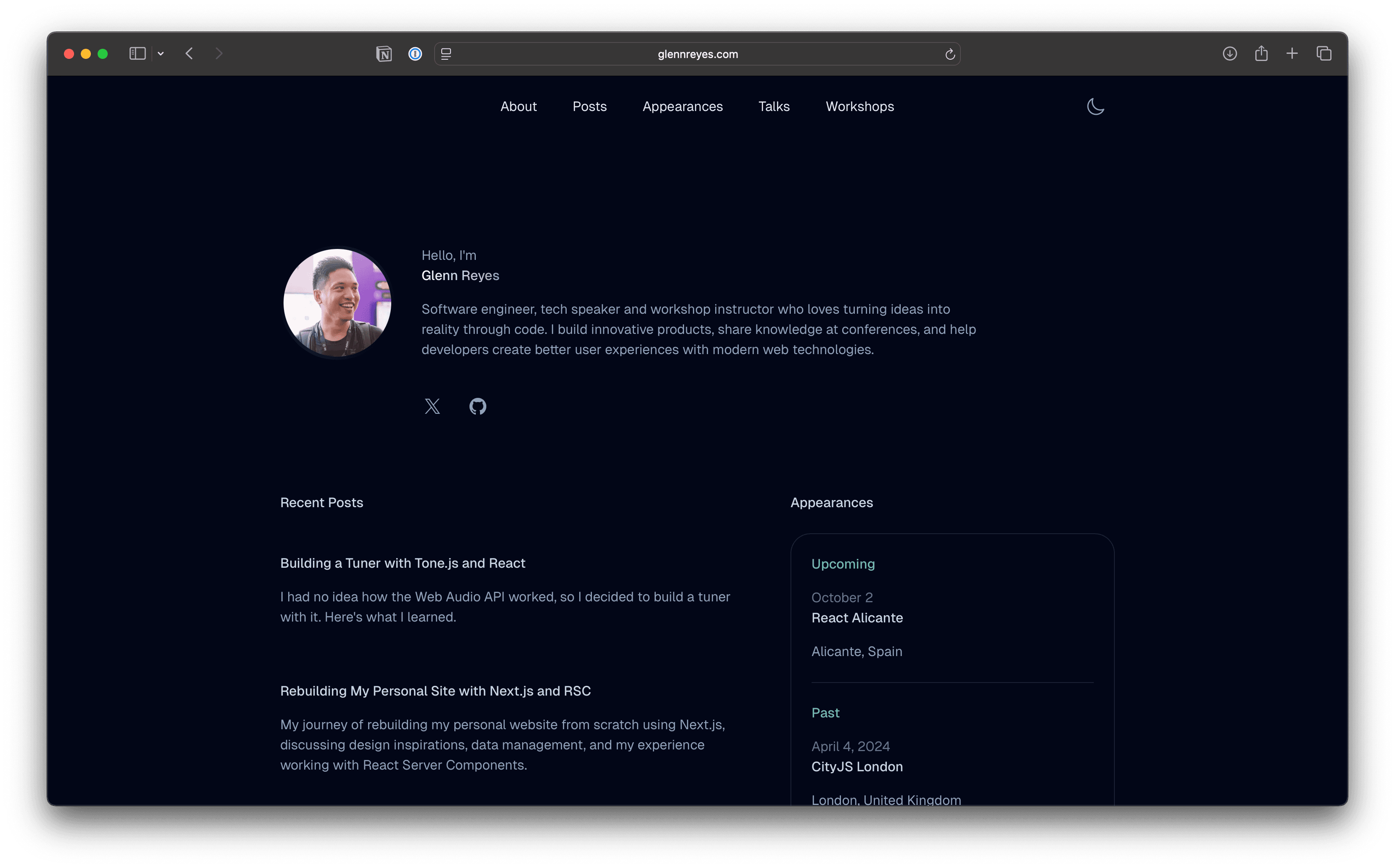 Home page